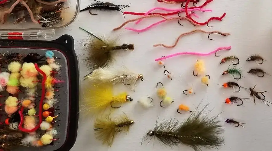 A picture of my fly box with some of the best flies for steelhead