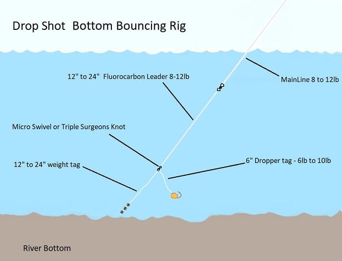 Drop Shot Bottom Bouncing Rig