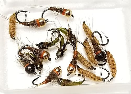 There are many different flies that I use, these are a few great patterns