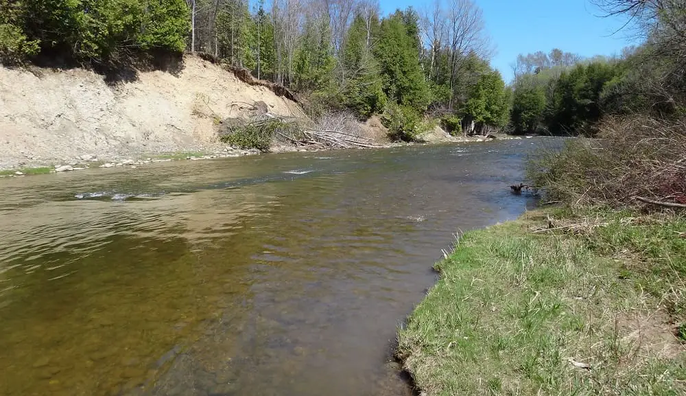 This a medium sized great lakes steelhead river.