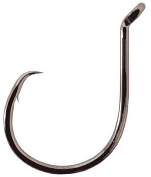Do not use hooks like this one with a heavy curl on the point, also known as a circle hook