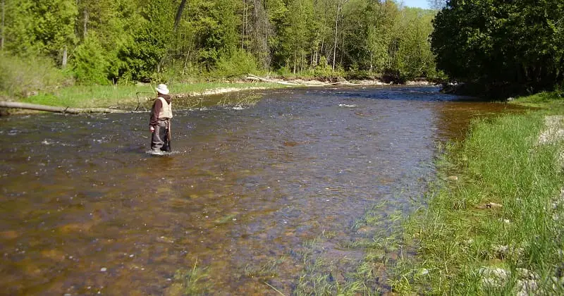 Float fishing for trout in long runs like this is good