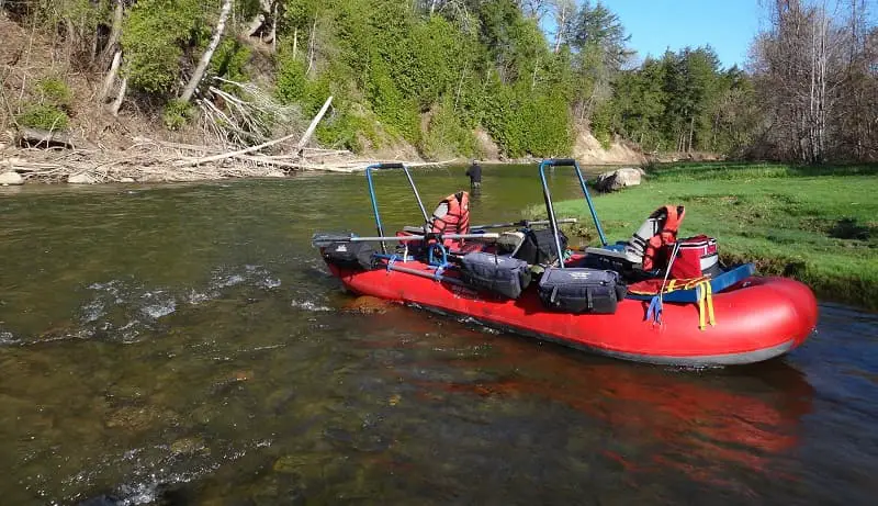 Fly fishing boats like this one get you to new water and uncrowded water..