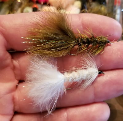Two of my favorite woolly bugger fly patterns