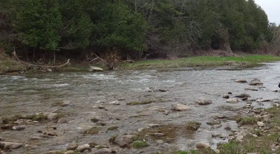 Shallower water steelhead fishing requires different tactics