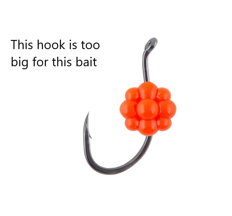 Bait and hook size
