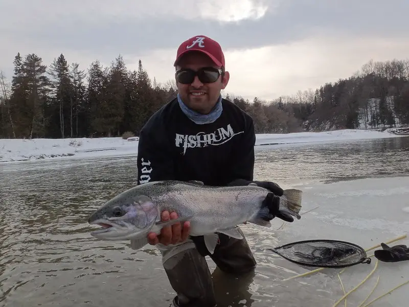 Winter steelhead fly fishing