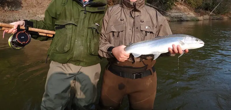 float fishing for steelhead in the spring