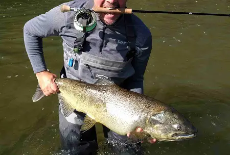 fishing salmon with spinning reels