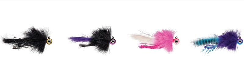 Twitching Jigs used for steelhead fishing.