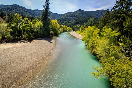 Mattole River In Northern California