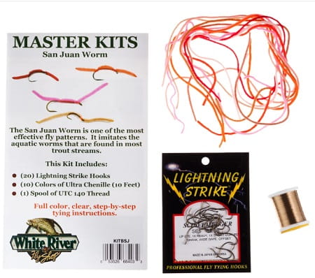 White River Fly Shop Masters San Juan Worm Fly Tying Kit