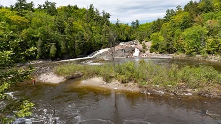 Many Lake Sup[erior streams, especially in Ontario are short with lots of rapids and falls.