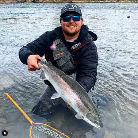 Fall Steelhead fishing with Dylan at mr_sandy_pond