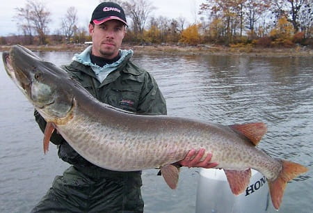 Me with a possible 60 pound musky