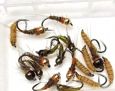 Weighted nymphs for Nymphing for trout