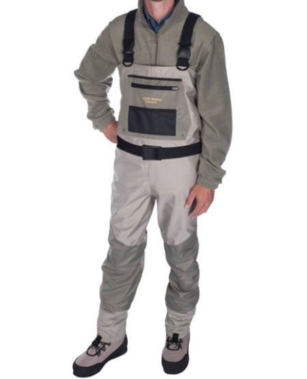 Caddis DELUXE PLUS GRAY BREATHABLE STOCKINGFOOT WADER