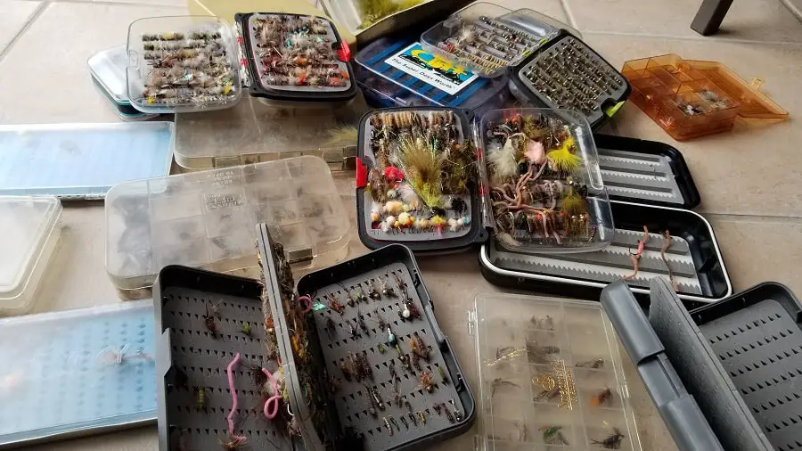 A pile of my best fly boxes that I have used and tested.