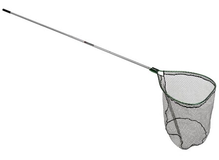 This is the Beckman Coated Fishing Net which is one of the best salmon nets for fishing from a boat, pier, or shoreline of open water.