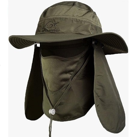 This is the Ddyoutdoor Fishing Cap which the best full head coverage fishing hat there is.