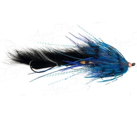 This is the Dirty Hoh Chinook Fly which is a good salmon fly for Chinook salmon, and Coho salmon.