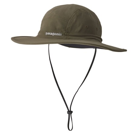 This is the Patagonia Quandary Brimmer hat which is one of the most comfortable full brim fishing hats