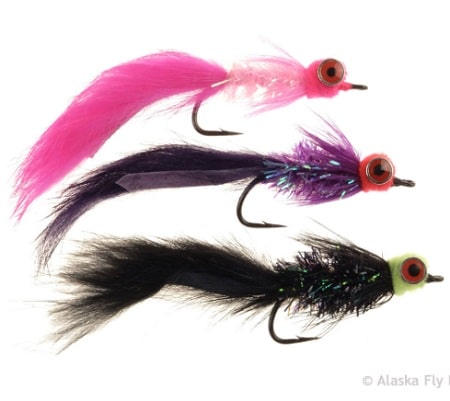 This is 3 Starlite Leech patterns, which is one of the best flies for Coho Salmon
