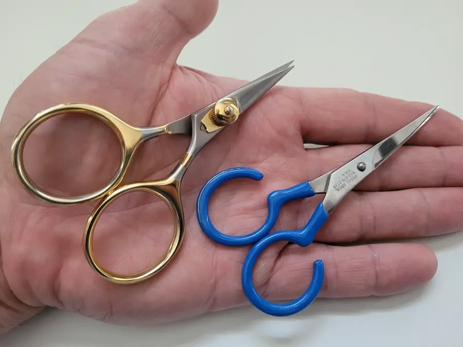 A couple of my favorite fly tying scissors.