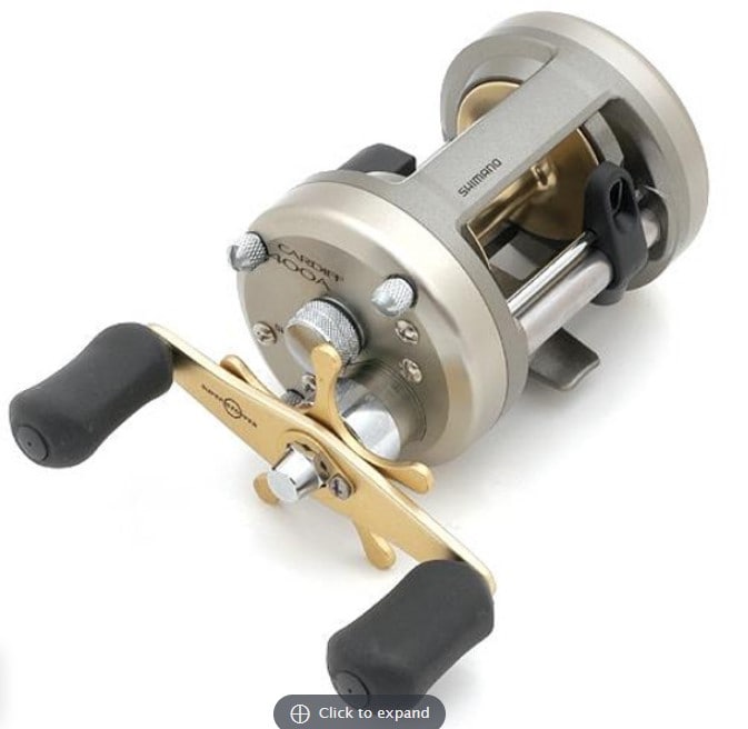 This is the Shimano Cardiff which is the best Budget Round Casting Reel for salmon fishing.