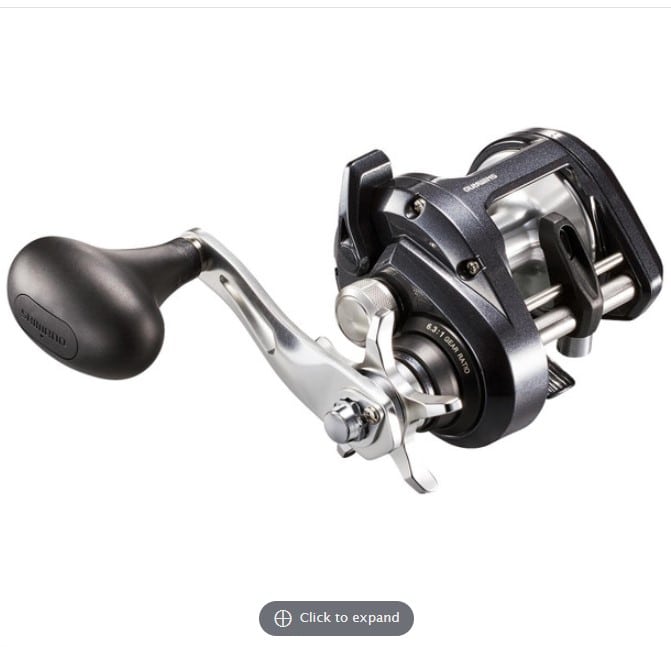 This is the Shimano Tekota, without the line counter. Still one of the best trolling reels for salmon fishing.