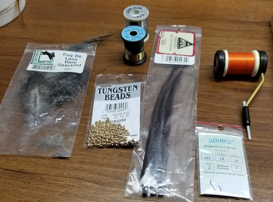 fly tying thread sizes and materials