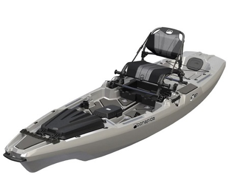 This is the Bonafide SS127 Sit-On-Top Fishing Kayak