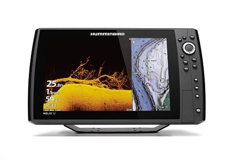 this is the Humminbird Helix Chirp Mega DI+ GPS G4N Fish Finder