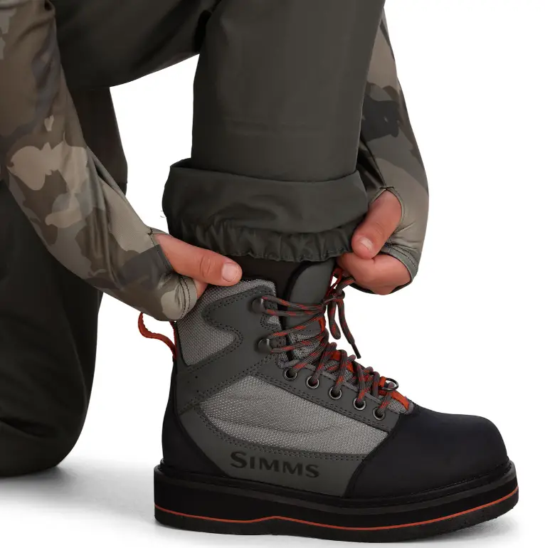 Simms Kid's Tributary Stockingfoot Chest Waders and boots