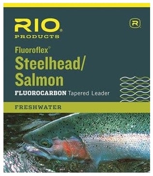 The Rio Fluorocarbon tapered leader is the best steelhead and salmon fluorocarbon fly fishing leader available.