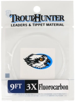 The Trout Hunter Fluorocarbon tapered leader is the best fluorocarbon fly fishing leader available.
