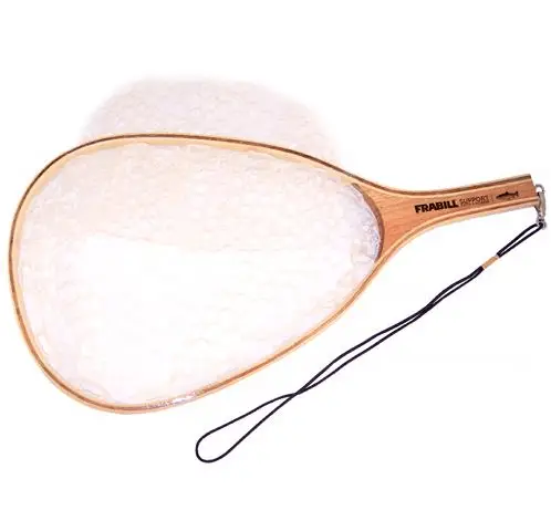 this is the Frabill Deluxe Wood Catch And Release Landing Net